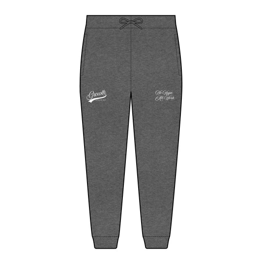 ALL WORK. NO HYPE. Fleece Jogger (Embroidery)