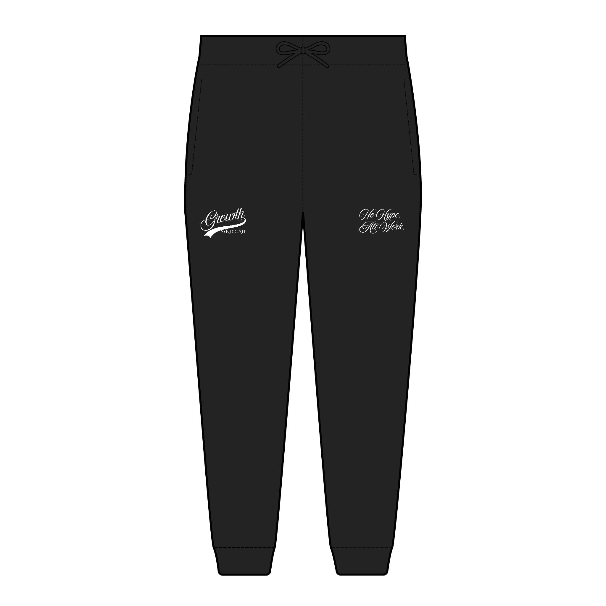 ALL WORK. NO HYPE. Fleece Jogger (Embroidery)