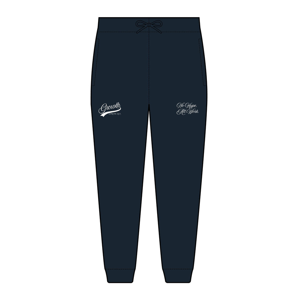 ALL WORK. NO HYPE. Fleece Jogger (Embroidery)