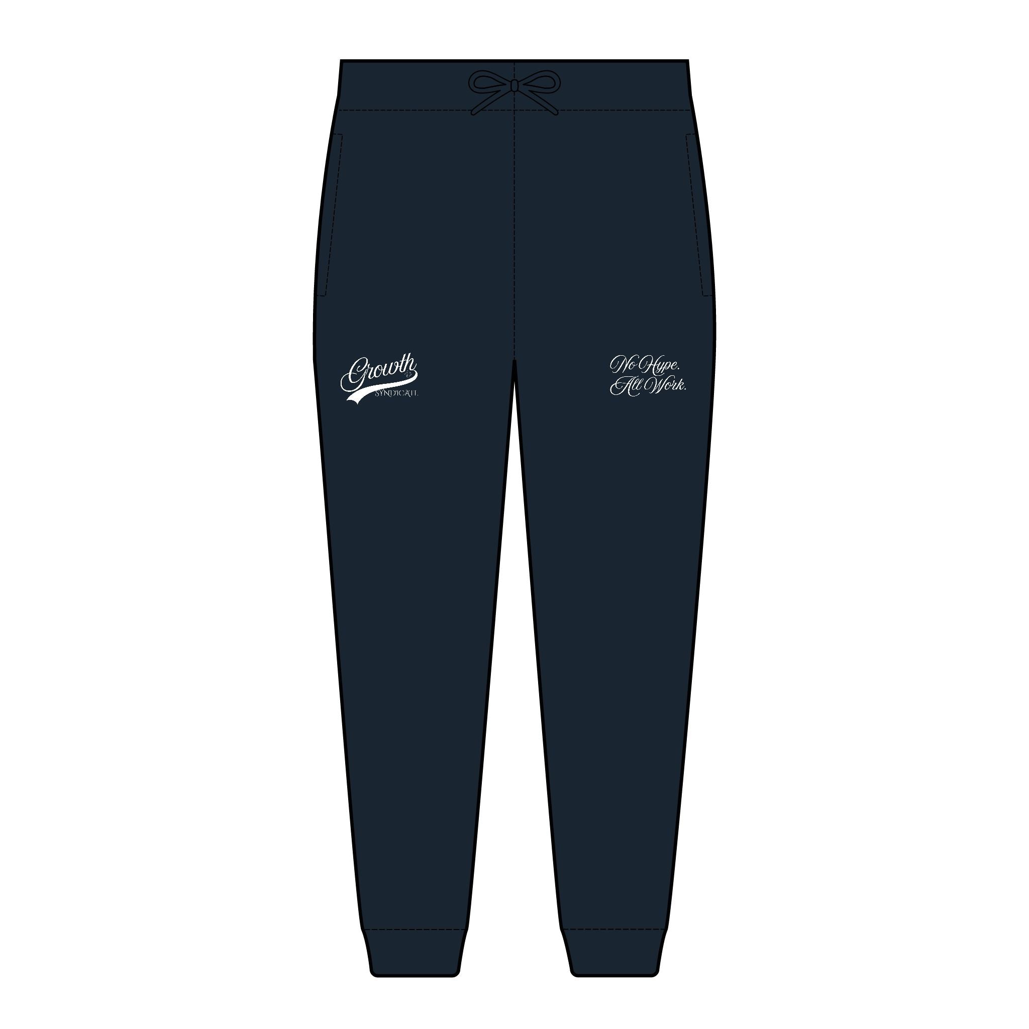 ALL WORK. NO HYPE. Fleece Jogger (Embroidery)