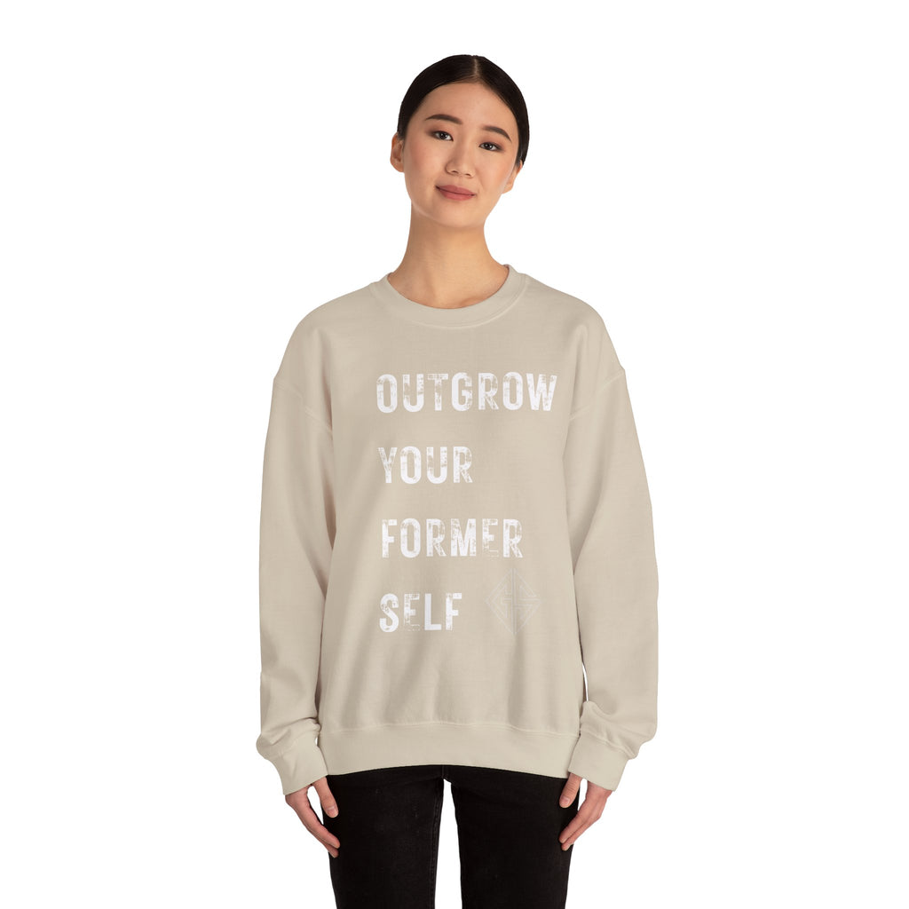 OUTGROW FORMER SELF. Sweatshirt.